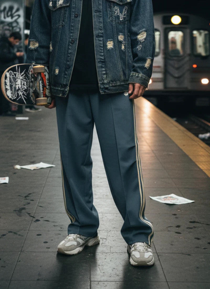 AERO LANE WIDE TRACK TROUSERS