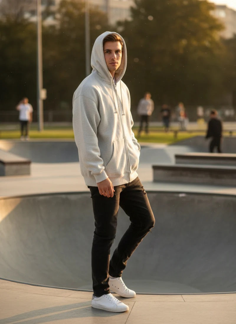 CLOUDLINE OVERSIZED ZIP HOODIE